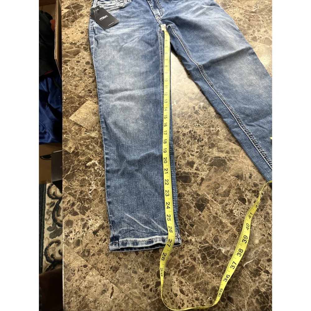 Silver Suki Women's Jeans 32x27 Curvy Fit Skinny Leg Mid Rise Msrp 89.00 - Picture 9 of 15